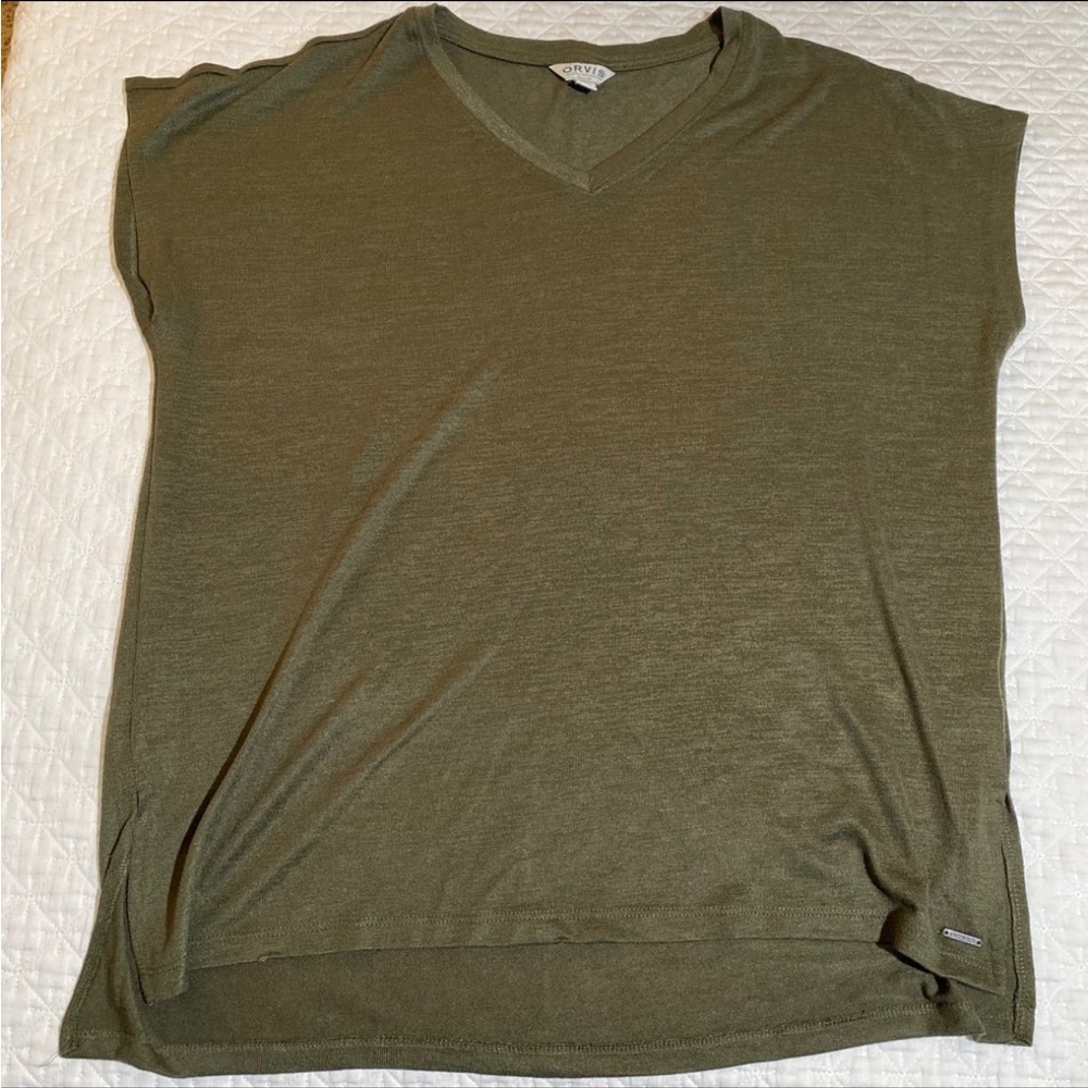 olive green sleeveless top